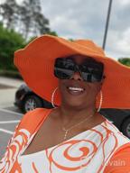 img 1 attached to 👒 Stylish Women's Wide Brim Sun Hat: Ultimate Sun Protection in a Fashionable Floppy Straw Design for Summer & Beach Activities review by Chris Pettway