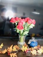 img 1 attached to 🌹 Beautiful Blooming Blue Roses: Veryhome Artificial Silk Flowers for Home Garden Décor & Weddings - 10 Pcs review by Hunter Feerey