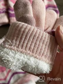 img 8 attached to 🧣 Stay Warm and Connected with Striped Boys' Winter Beanie Touchscreen Gloves - Essential Cold Weather Accessories