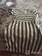 img 1 attached to Striped Midi Dress With Pockets: Casual, Short-Sleeved Women'S Swing Dress By Levaca review by Danielle Landry