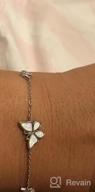 img 1 attached to Sterling Silver Butterfly Bracelet Anklet With Created Opal Jewelry Gifts For Women Teens Birthday review by Autumn Campbell