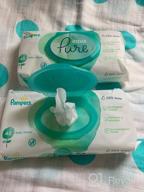 img 1 attached to Pampers Aqua Pure Wipes: Four-Pack for Gentle and Effective Baby Care review by Agata Skrzypek ᠌