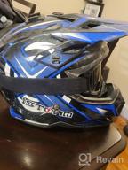 img 1 attached to HF801 Motocross Racing Style Helmet For Adults: Ideal For BMX, MX, ATV And Dirt Bike Riders review by Duane Rogers