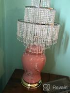 img 1 attached to Gold Acrylic Chandelier Shade With Crystal Beads And 3 Tiers - Perfect For Bedroom, Wedding, Or Party Decoration - 12.6" Diameter review by Mark Caperton