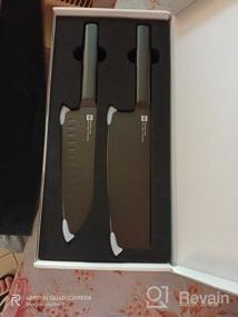 img 7 attached to 🔪 Huo Hou Black Heat Set with 2 High-Quality Knives: Perfect for Culinary Enthusiasts