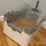 img 1 attached to Modkat Litter Tray, Includes Scoop And Reusable Liner - White review by John Campos