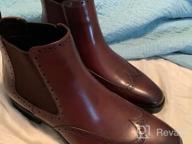img 1 attached to FRASOICUS Mens Chelsea Boots Mens Leather Dress Boots review by Nicholas Reggae