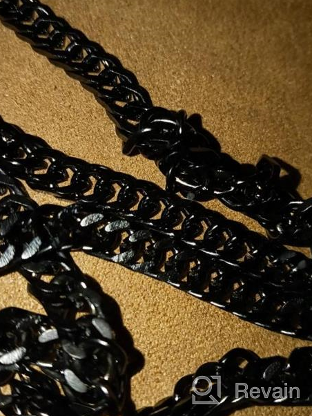 img 1 attached to 🔗 Miami Cuban Link Chain Necklace, Stainless Steel/18K Gold Plated, Curb Chains for Men Women, 5mm/7mm/10mm/13.5mm Wide, 18" 20" 22" 24" 26" 28" 30" Length review by Danny Nedumaran