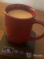 img 1 attached to ☕️ Misby Mug Warmer: Advanced Coffee Warmer with 3 Temperature Settings, 12H Timer, Auto Shut Off - Keep Drinks at Optimal Temperature for Hours - White review by Jonathan Reddick