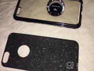 img 1 attached to Sparkle And Style: OCYCLONE Glitter IPhone 6/6S Case With Kickstand And Rhinestone Bumper - Perfect For Girls And Women review by Jay Kenville