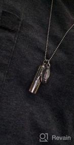 img 7 attached to Cylinder Memorial Necklace With Angel Wing Charm For Pet And Human Cremation Ashes – Keep Your Loved Ones Close With I Still Need You