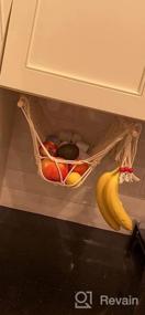 img 5 attached to Fruit Hammock For Kitchen Under Cabinet, Banana Hammock For Fruit, Macrame Hanging Baskets, Boho Kitchen Home And Farmhouse Decor, Camper Rv Counter Space Saving For Fruit Vegetable Produce Storage