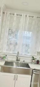 img 5 attached to Transform Your Space With DWCN'S Elegant White Floral Lace Sheer Curtains - Perfect For Your Bedroom Or Kitchen Window Display