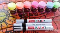 img 1 attached to 6 Pack Medium Tip Paint Pens For DIY Crafts On Various Surfaces - Water Resistant, Quick Drying, And Easy To Use With Bonus Chisel Tips review by Keri Aziz