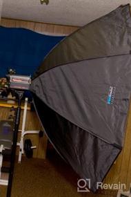 img 6 attached to Photogenic Mount Studio Flash Compatible Softbox - Fotodiox EZ-Pro 12X56In Quick Collapse