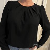 img 1 attached to Women'S Fall Fashion Tunic Blouse Long Sleeve Work Shirt Dressy Casual Top 2022 review by Shannon Smith