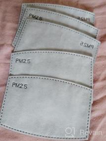 img 5 attached to QiYue 100 PM 2,5 фильтр с активированным углем, маска для шеи, гетры с 5-слойной карманной вставкой, замена для женщин и мужчин