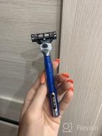img 2 attached to Gillette Mach3 Reusable Shaving Razor UEFA Champions League Grey/Black review by Bima ᠌