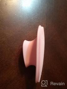 img 8 attached to FBFL Silicone Facial Cleansing Brush Pad (1 Pink), Hair Scalp Brush For Babies, Soft Exfoliating Face Cleanser With Massage Pore For All Skin Types