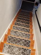 img 1 attached to Upgrade Your Stair Safety With SUSSEXHOME Polypropylene Carpet Strips - Easy To Install Runner Rugs W/ Double Adhesive Tape - Set Of 7 Decorative Mats In Brown review by Josh Cox