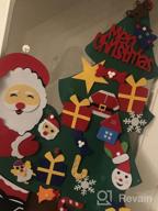 картинка 1 прикреплена к отзыву Набор рождественской елки из войлока 3 фута для детской стены, войлочное дерево Shareconn с 31 съемным украшением для малышей, настенные рождественские подарки с украшением Санты от Jayt Shields