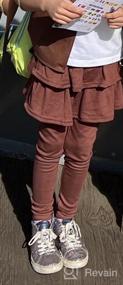 img 7 attached to Детские лосины без стопы от Auranso с оборками юбки-фартука: стильные и удобные на 2-12 лет.