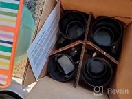 img 1 attached to Set Of 4 Large-Handled Black Ceramic Coffee Mugs With 11Oz Capacity By Serami Classic review by Brian Faxon
