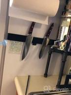 img 1 attached to 16Inch Stainless Steel Magnetic Knife Holder - Strong Powerful Storage Display Organizer For Wall Mounted Kitchen Bar review by Eric Nelson