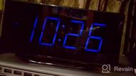 img 1 attached to Digital Clocks, 8.7" LED Mirror Alarm Clocks For Bedrooms With 2 USB Charger Ports,Dual Alarms,7 Levels Brightness & Volume,Snooze,12/24H, Loud Beside Desk Clock For Living Room Office Heavy Sleepers review by Aaron Gonzales