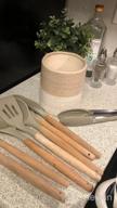 img 1 attached to Complete 14-Piece Silicone Kitchen Utensil Set – Heat Resistant And BPA Free – Perfect For Non-Stick Cookware – Includes Turner Tongs, Spatula, Spoon, Brush, Whisk, And Wooden Holder review by Becky Burnett