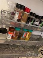 img 1 attached to 4 Pack Silver Wall Mount Spice Rack Organizer For Cabinets, Pantry Door, Cupboard Seasoning Jars Shelf Storage review by Kenny Kowalewski