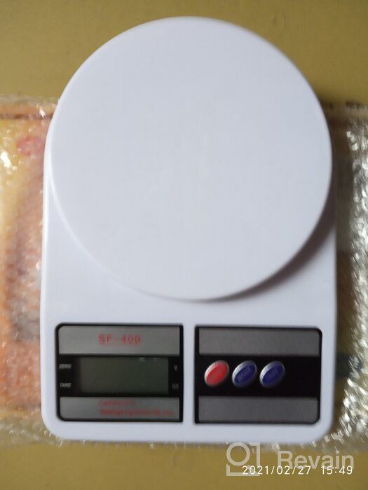 img 1 attached to 🍳 Accurate and Sleek Electronic Kitchen Scale SF-400: Perfect for Precise Cooking and Baking review by Agata Kulesza ᠌