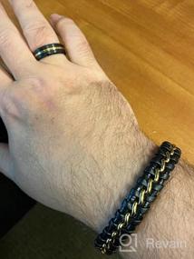 img 7 attached to Максимальный стиль с браслетом для мужчин из натуральной кожи Joy от SERASAR.
