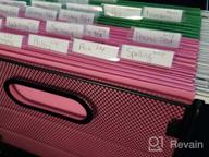 img 1 attached to Stay Organized With Samstar'S Mesh File Folder Box - Perfect For Hanging File Storage! review by Tony Dago
