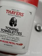 img 1 attached to THAYERS Alcohol-Free Witch Hazel Toning Towelettes With Aloe Vera, Rose Petal, 25 Count review by Bill Garczynski
