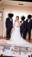 img 1 attached to Stunning Faiokaver Sequin Lace Wedding Veil - Elegant Cathedral Length With Comb review by Brian Gordon