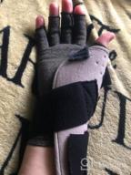 img 1 attached to Fingerless Compression Gloves For Arthritis Pain Relief - Rheumatoid Osteoarthritis & Carpal Tunnel, Dark Gray Medium Size review by Jim Polacek