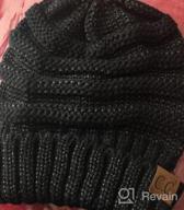 img 1 attached to Women'S Oversized Chunky Cable Knit Slouchy Beanie Hat By Funky Junque review by Carlos Henderson