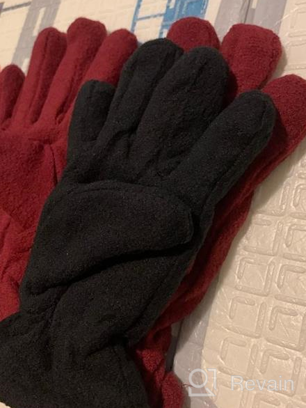 img 1 attached to 🧤 Cold Weather Activities Supplies: Boys' Fleece Fingerless Gloves for Outdoor Fun review by David Strawn