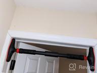 img 1 attached to Adjustable Doorway Pull Up Bar By ONETWOFIT - No Screws Required, Ideal For Home Gym Workouts - Fits Doors 27.5-35.4 Inches Wide With Anti-Slip Mat And Safety Lock - Supports Up To 330 Lbs OT160 review by Michael Rasberry