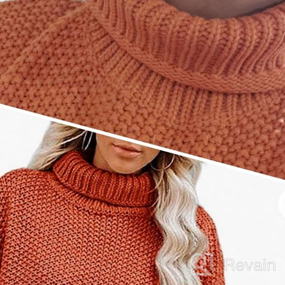 img 1 attached to 👗 Cozy and Stylish: YEXIPO Women's Turtleneck Oversized Sweaters for a Fashionable Winter Look review by Chris Webb