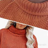 img 1 attached to 👗 Cozy and Stylish: YEXIPO Women's Turtleneck Oversized Sweaters for a Fashionable Winter Look review by Chris Webb