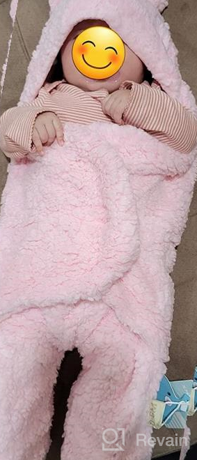 img 1 attached to Pink Soft Plush Swaddle Blankets For Newborn Baby Girls - Cute Nursery Items By XMWEALTHY review by Peter Mendoza