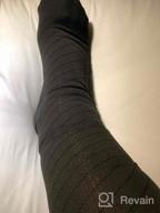 img 1 attached to NuVein 15-20 MmHg Travel Compression Socks For Women & Men To Reduce Swelling, Knee High, Closed Toe, Black, Small review by Melissa Garcia