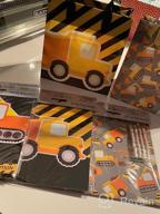 img 1 attached to TINYMILLS Construction Trucks Birthday Party Assortment Favor Set Of 108 Pcs (12 Party Favor Treat Bags With Handles, 24 Self-Ink Stamps For Kids, 12 Sticker Sheets, 12 Coloring Books , 48 Crayons) Garbage Truck Party Dump Truck Party Supplies review by Tsuyoshi Tendencies