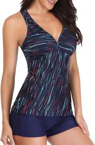 img 2 attached to Tempt Me Printed Swimsuit Geometric Women's Clothing : Swimsuits & Cover Ups