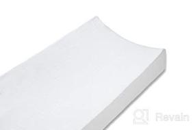 img 3 attached to 👶 Especially For Baby: 100% Cotton Knit White Changing Pad Cover - Supreme Comfort & Quality