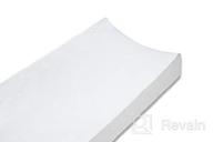 👶 especially for baby: 100% cotton knit white changing pad cover - supreme comfort & quality logo