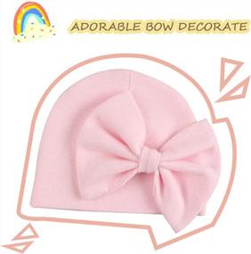img 2 attached to Baby Boys Girls Zsedrut Newborn Hat Beanie With Bear Rabbit Ears Hospital Cap