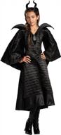 приготовьтесь править с роскошным черным платьем disney maleficent's black gown costume для девочек: идеально подходит для крещения и многого другого! логотип
